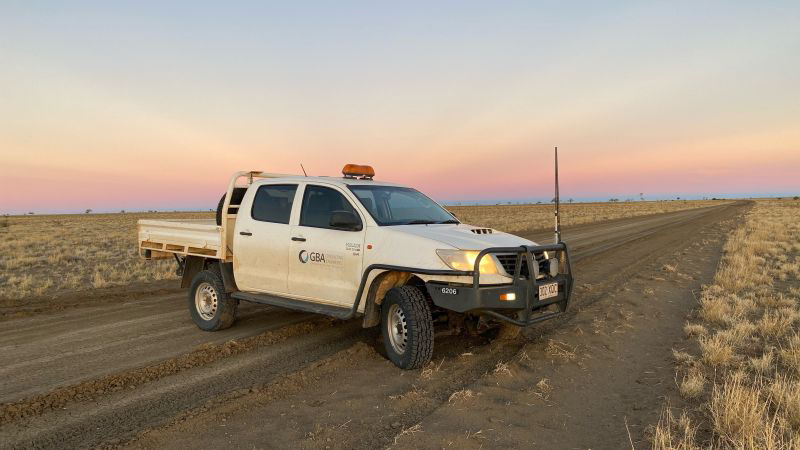 GBA Ute in the outback
